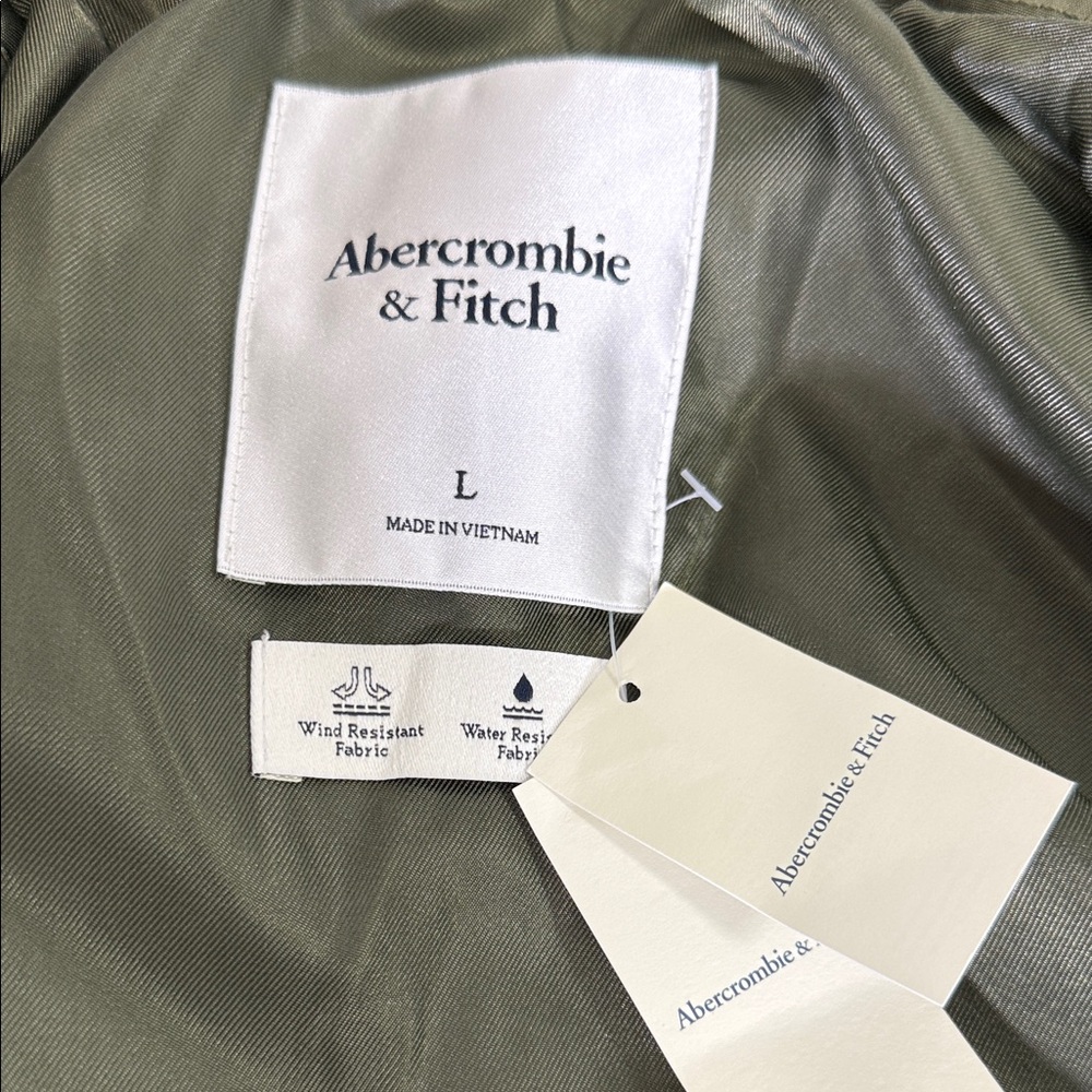 Abercrombie & Fitch Olive Utility Jacket - Picture 4 of 6